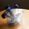 Japanese Pickle Maker, Tsukemono Maker, BPA Free, Made in Japan, 1.6L, Clear x Blue