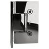 Polished Chrome Vienna 044 Series Wall Mount Offset Back Plate Hinge