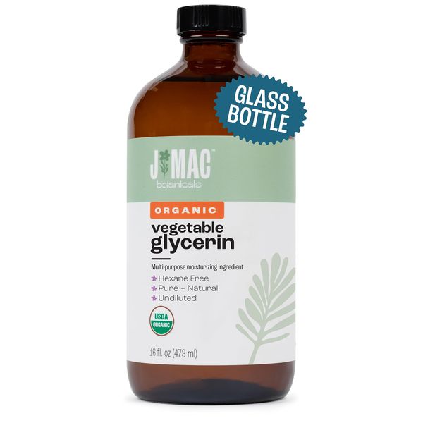 J MAC BOTANICALS, Organic Vegetable Glycerin 16 oz