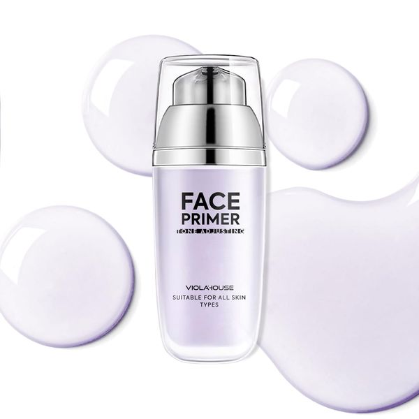 VIOLA HOUSE Face Primer Makeup Base, Face Primer für fettige Haut, ideal für fahle und gelbliche Haut, hellt den Hautton auf, nährt die Haut und spendet ihr Feuchtigkeit. 35ML