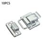 10pcs Stainless Steel Fastener Toggle Latch Catch Case Suitcase Box Chests Lock