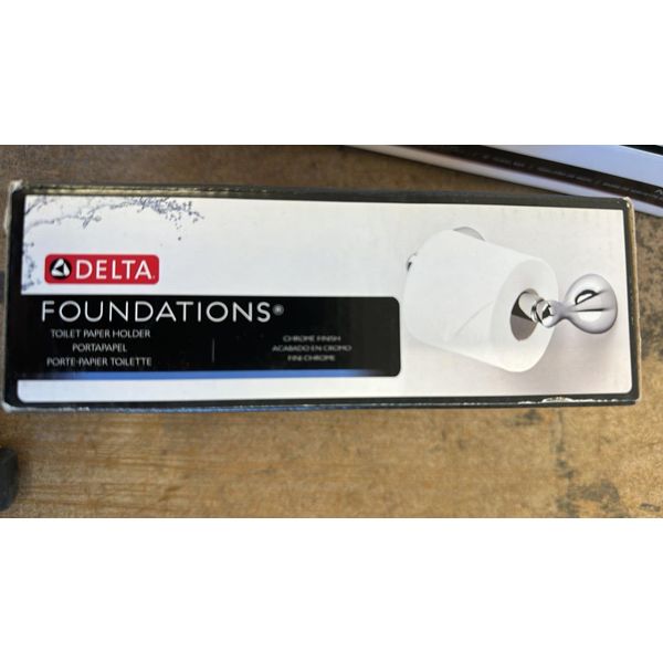 Delta Delta FNDS50-PC Toilet Paper Holder Foundations Chrome Silver Chrome