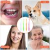 Ouligay 4 Pieces Tuft Toothbrush Tufted Brush End Tuft Tapered Trim Toothbrush Soft Gap Toothbrush for Orthodontic Braces Single Compact Interdental Interspace Brush for Detail Cleaning