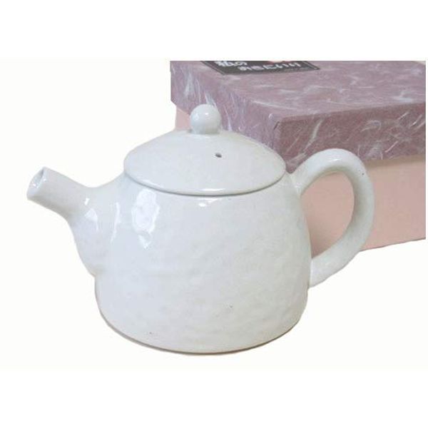 Konobiki Cream Teapot (with tea strainer) gift box