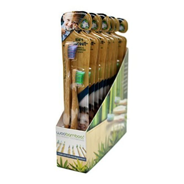 WooBamboo Toothbrush Kid's Sprout Super Soft 12-pack