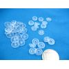 50Sets T5 1.2cm Clear Plastic Resin Snaps Button Fasteners Press Stud Poppers