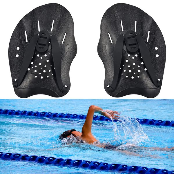 hand paddles swimming paddles 1 pair swimming fins swimming poof universal swimming training hand paddle paddle fin swimming training accessories arm free running