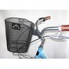 BIRIA Bicycle Basket with Quick Release Universal Bracket, Front Quick Release Basket, Removable, Wire Mesh Bicycle Basket, Purple