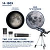 36070 Telescope with Adjustable Tripod 14-180X Monocular for Moon Watching Gift