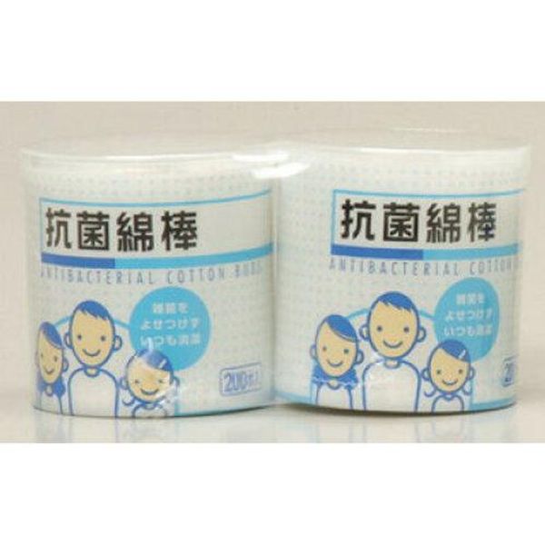 Aso Pharmaceutical Co., Ltd. &quot;JS Antibacterial Cotton Swabs, 200 swabs x 2 sets&quot;