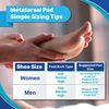 Hapad Metatarsal Pads Large 3/8",Metatarsal Pad for Metatarsalgia and Morton’s Neuroma- Metatarsalgia Foot Pads - Pack of 6 Pairs