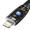 Baseus Glimmer Series Quick Charge Type C to Lightning Data Cable (20W - 2m) - Black