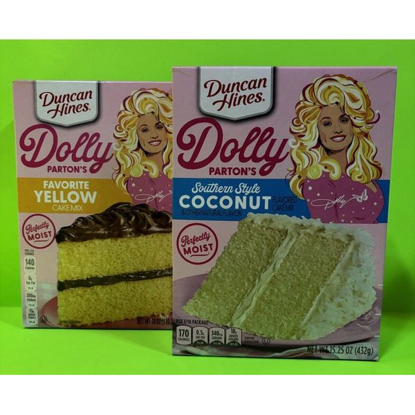 Duncan Hines Dolly Parton's Southern Style Coconut & Favorite Yellow Cake Mix