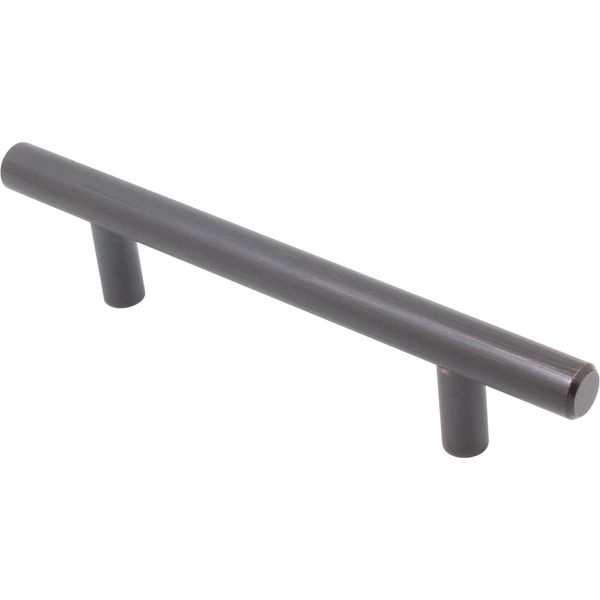 Bar Cabinet Pull, 96 Millimeters, 156mm Overall Length, Vintage Bronze by Stone