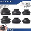 Ball Joint Boot,6 Pcs Universal Multipack Ball Joint Rubber Dust Boot Covers Track Rod End Set Kit