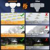 Versatile 5200LM Motion Detector Flood Light - 3 Adjustable Heads Included