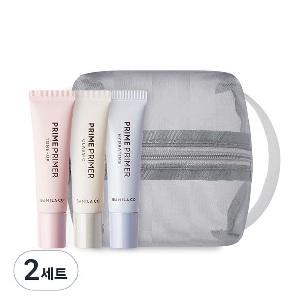 Banila co Prime Primer Discovery 3 x 10ml + Pouch Set, NEW Prime Primer Classic, NEW Prime Primer Tone-up, NEW Prime Primer, Hydrating, 1 set