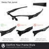 Revant Replacement Lenses Compatible With Oakley Flak Jacket, Polarized, Black Chrome MirrorShield
