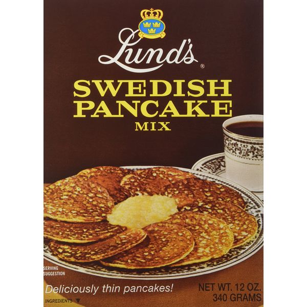 Lund's Swedish Pancake Mix, 12-Ounce Boxes (Pack of 12)