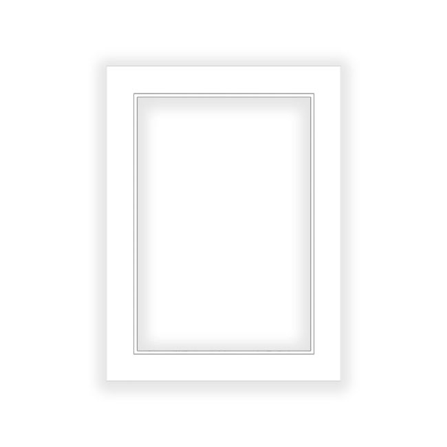 8x10 Mat for 6x8 Photo - Precut White on White Double Mat Picture Matboard for Frames Measuring 8 x 10 Inches - Bevel Cut Matte to Display Art Measuring 6 x 8 Inches - Acid Free ONE MAT