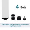 Sourcingmap Leveling Feet 25 x 25mm Square Insert Furniture Adjustable Leveler 4 Sets