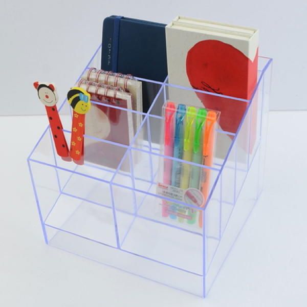 Stepped transparent small items organizer vanity table organizer coffee storage container cosmetics organizer tray