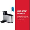 Kitchen Sink Caddy Organiser With Sponge Brush Holder Soap Dispenser Pump Liquid