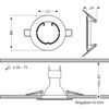 ledscom.de 12 Ceiling recessed Frames CIRC, Round, Aluminium matt
