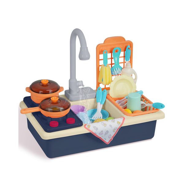 Babytronic Pretend Kitchen Sink Toys Blue