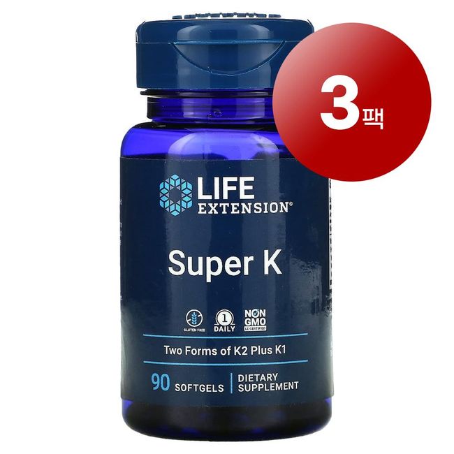 Wawa Market Life Extension Super K Super Vitamin K Softgels 90 Tablets 1 Pack