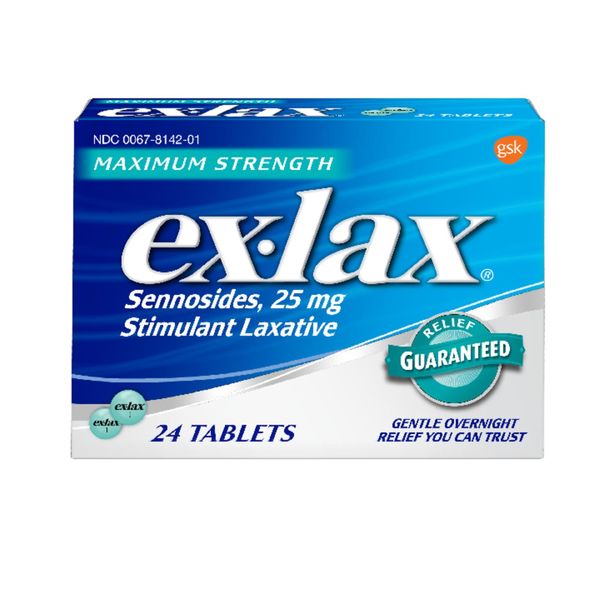 Ex-lax Maximum Strength Stimulant Laxative Constipation Relief Pills F