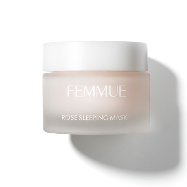 FEMMUE Rose Sleeping Mask Face Moisturizer (1.76 oz) | Hydrating Gel Mask to Soothe Dry, Red Skin | With Rose Water | Korean Skin Care