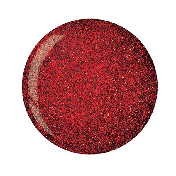 Cuccio Colour Powder Nail Polish - Lacquer For Manicure And Pedicure - Highly Pigmented Powder That Is Finely Milled - Durable Finish, Flawless Rich Color - Easy To Apply - Ruby Red Glitter - 1.6 Oz