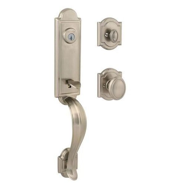 Baldwin Prestige Avendale Single Cylinder Satin Nickel Exterior Door Handleset