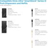Smartstock Plastic Cutlery Dispenser Refill Forks in Black
