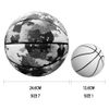 MINDCOLLISION Mini Basketball, Solid Color without Logo, Absorbent Soft Leather, Suitable for Small Baskets, Signature, Decompression, Training Assistance,White,No.4