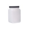 Consolidated Plastics Square Bottle with Cap, HDPE, 32oz, 12 Piece