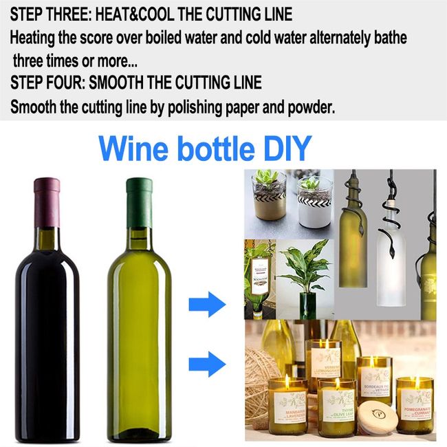 Glass Bottle Cutter Smooth Cutting Glass Tool Easy to Use 