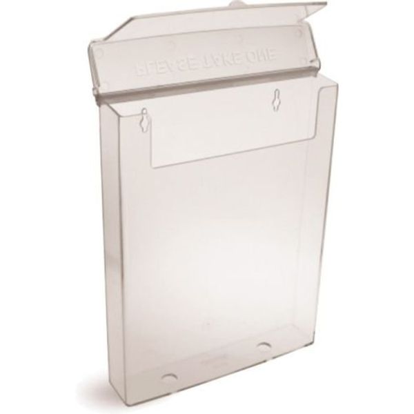 SFS New Single Pocket Dispenser for Leaflets and Brochures (A5) - Clear Plastic - Outdoor Leaflet Dispenser