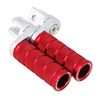 Endurance EE50610K26A12 Motorcycle Adjustable Step Bar Set, Universal Use, Red