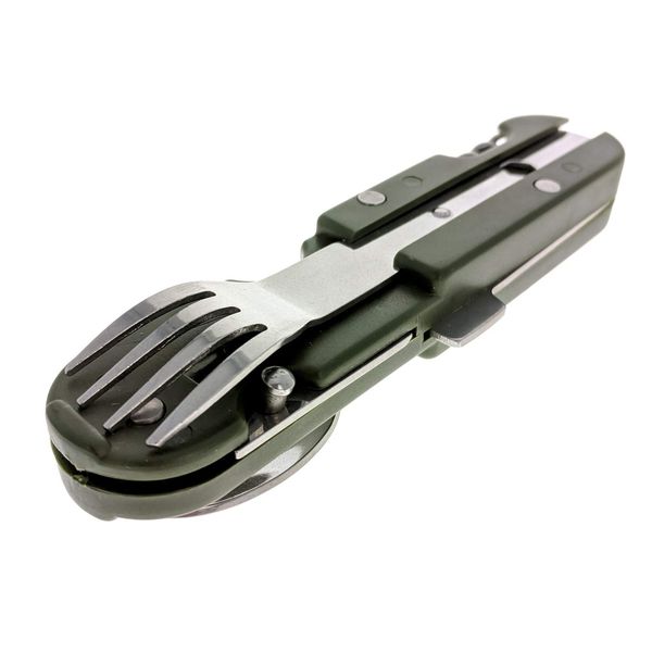 ASR Outdoor Multi-Function Pocket Knife Fork Spoon Dinner Camping Utensil Set