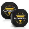 AUXBEAM 3" LED Work Light Bar Strobe Flash Amber Pods Driving+Black Cover Shield