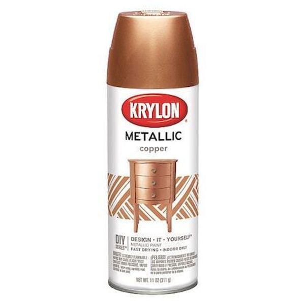 Krylon K01709a77 Metallic Spray Paint, Copper Metallic, Metallic, 11 Oz