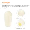 MECCANIXITY 10Pcs LP Guitar 3 Way Pickup Switch Tip Thread M3.5 Plastic Toggle Switch Knobs Cap for LP Electric Guitar, Cream
