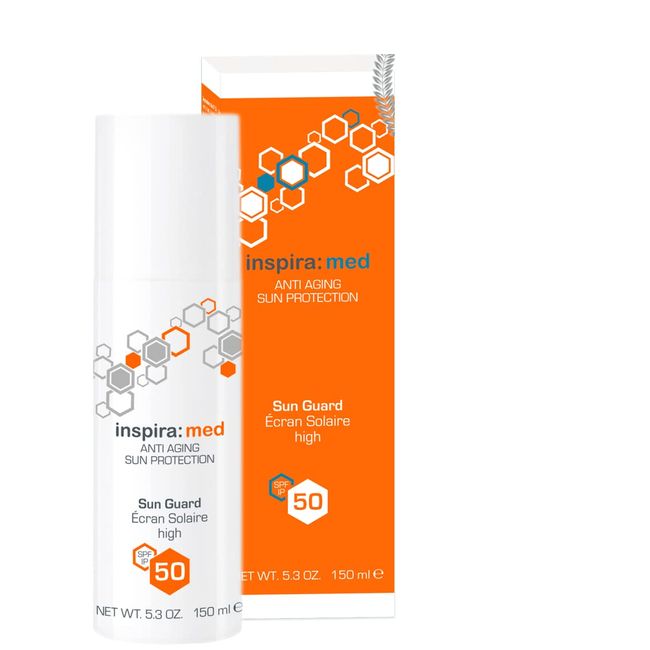 inspira: cosmetics med Anti Aging Sun Guard SPF 50 Sonnenschutz für die Haut 150 ml