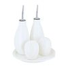 Blue Rose Polish Pottery Miko Cream Table Accessory Set