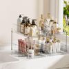 2-Tier Under Sink Organizer - Clear Pull-Out Bins for Kitchen and Bathroom