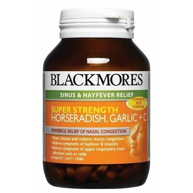 Blackmores Super Strength Horseradish Garlic + C 90 Tabs by Blackmores