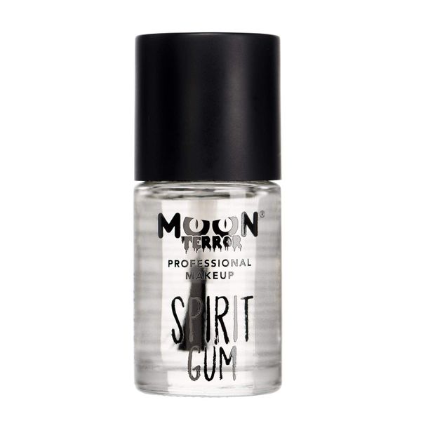 Pro FX Spirit Gum by Moon Terror | 14ml | SFX Make up for Halloween, Glue Adhesive Fix, Body Glue for Prosthetics Glitter Jewels Hair Wigs Special Effects Make up